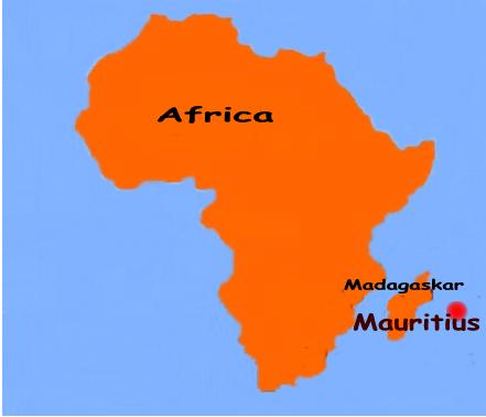 mauritius map africa